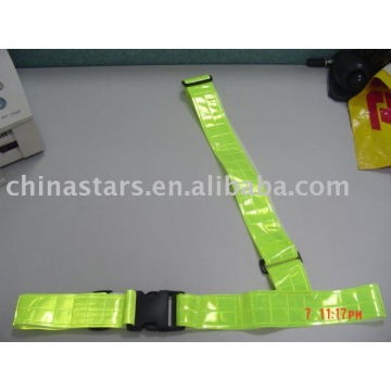 EN471 cinto de cintura reflexivo de segurança com fita de PVC